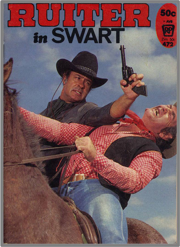 Ruiter in Swart